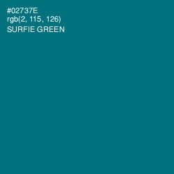 #02737E - Surfie Green Color Image